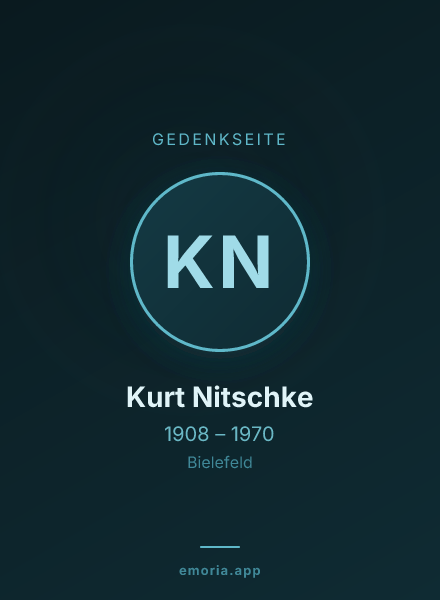 Gedenkportrait von Kurt Nitschke