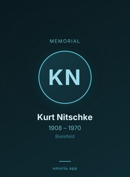 Memorial portrait of Kurt Nitschke