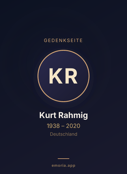 Gedenkportrait von Kurt Rahmig