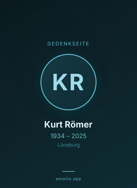 Gedenkportrait von Kurt Römer