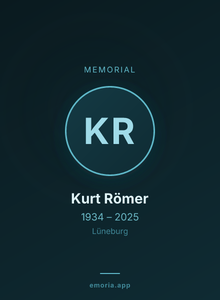 Memorial portrait of Kurt Römer