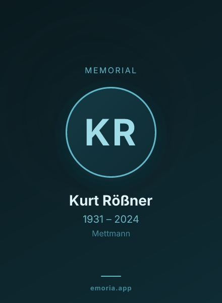 Memorial portrait of Kurt Rößner