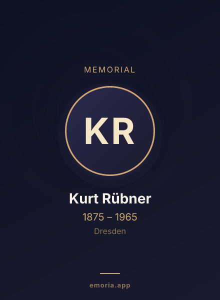Memorial portrait of Kurt Rübner