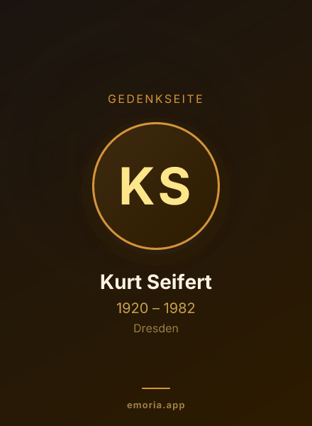 Gedenkportrait von Kurt Seifert