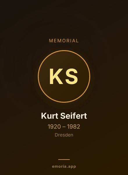 Memorial portrait of Kurt Seifert