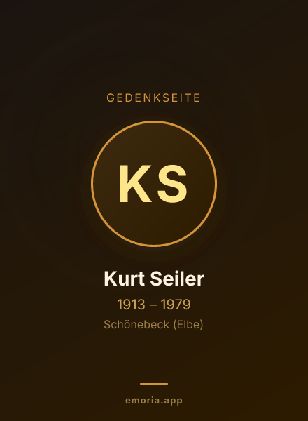 Gedenkportrait von Kurt Seiler