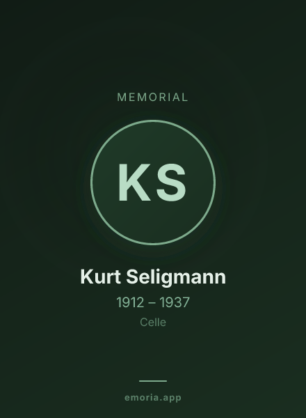 Memorial portrait of Kurt Seligmann