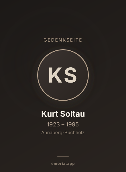 Gedenkportrait von Kurt Soltau