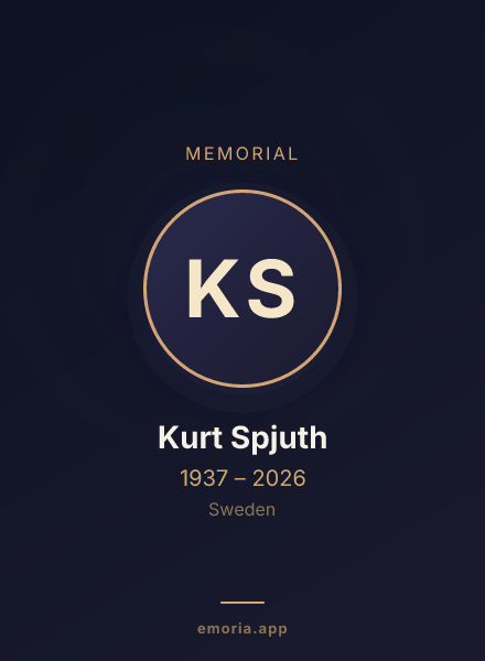 Memorial portrait of Kurt Spjuth