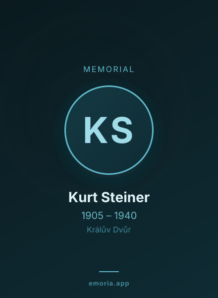 Memorial portrait of Kurt Steiner