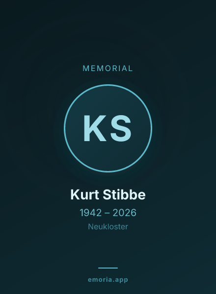 Memorial portrait of Kurt Stibbe