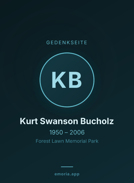 Gedenkportrait von Kurt Swanson Bucholz