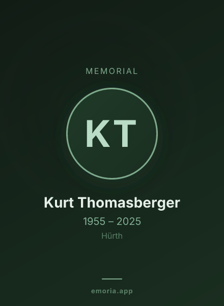 Memorial portrait of Kurt Thomasberger