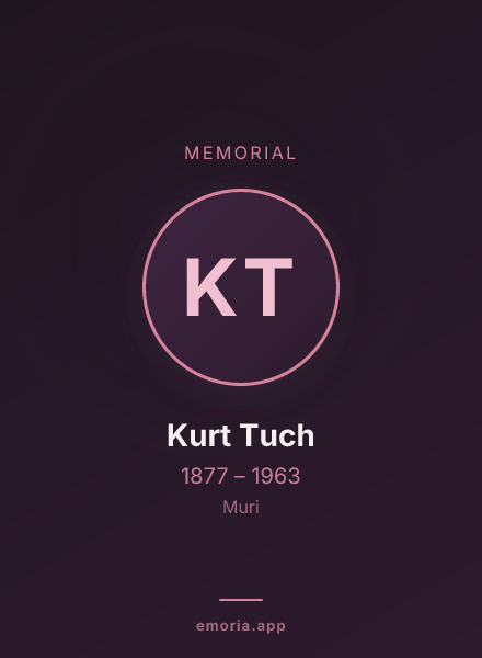 Memorial portrait of Kurt Tuch
