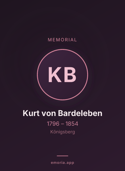 Memorial portrait of Kurt von Bardeleben