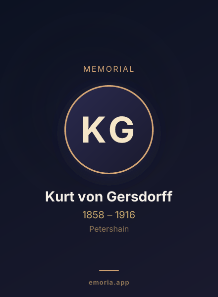 Memorial portrait of Kurt von Gersdorff