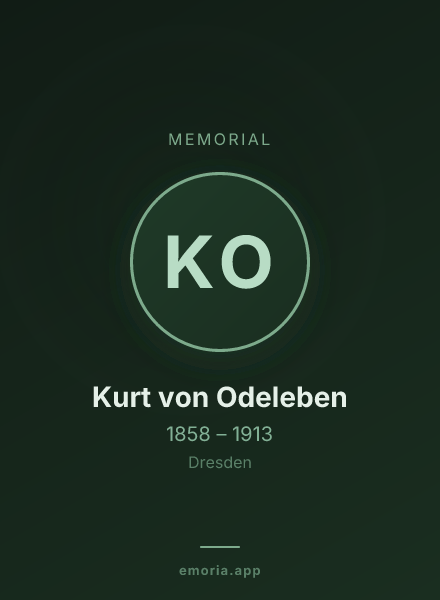 Memorial portrait of Kurt von Odeleben