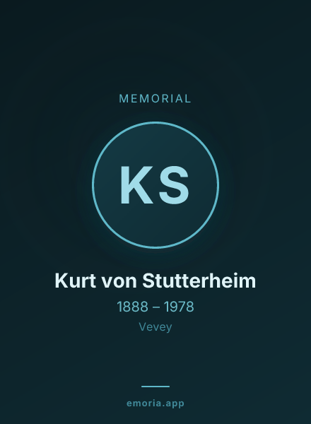 Memorial portrait of Kurt von Stutterheim