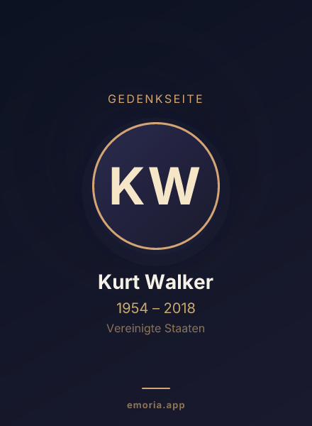 Gedenkportrait von Kurt Walker
