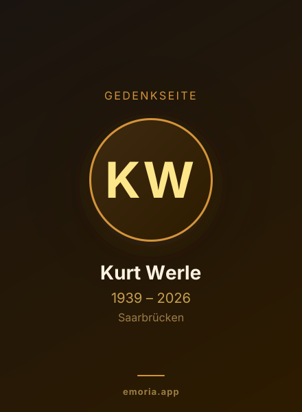 Gedenkportrait von Kurt Werle