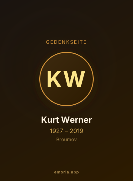 Gedenkportrait von Kurt Werner