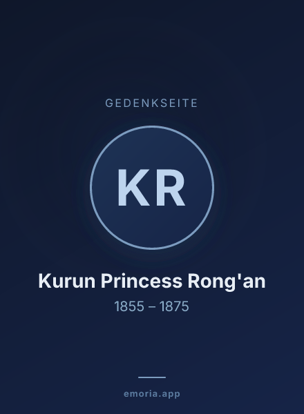 Gedenkportrait von Kurun Princess Rong'an