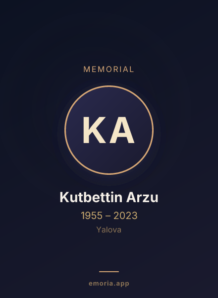 Memorial portrait of Kutbettin Arzu