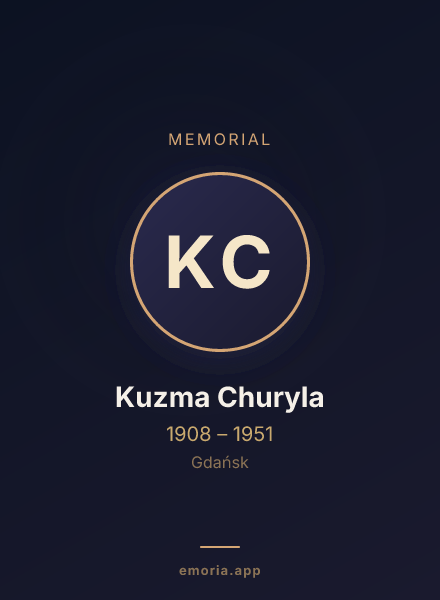 Memorial portrait of Kuzma Churyla