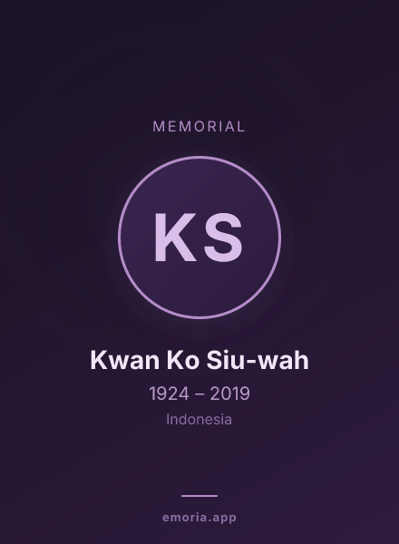 Memorial portrait of Kwan Ko Siu-wah