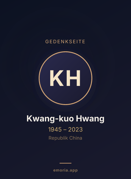 Gedenkportrait von Kwang-kuo Hwang