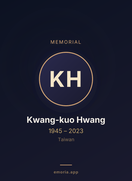 Memorial portrait of Kwang-kuo Hwang