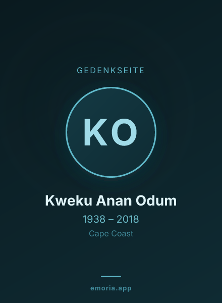 Gedenkportrait von Kweku Anan Odum