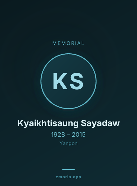 Memorial portrait of Kyaikhtisaung Sayadaw