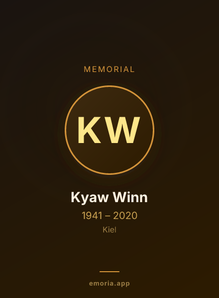 Memorial portrait of Kyaw Winn