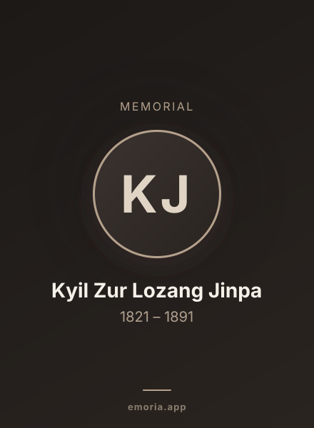 Memorial portrait of Kyil Zur Lozang Jinpa