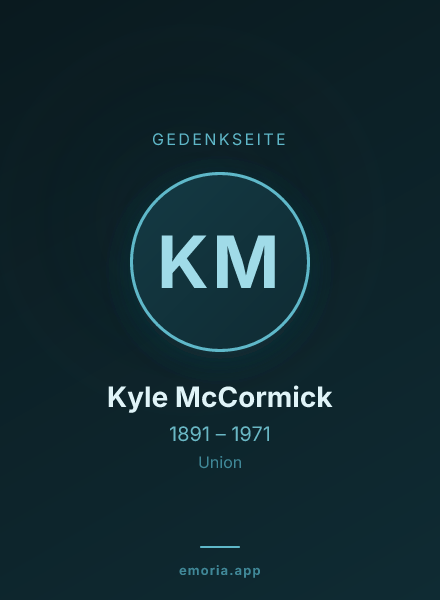 Gedenkportrait von Kyle McCormick
