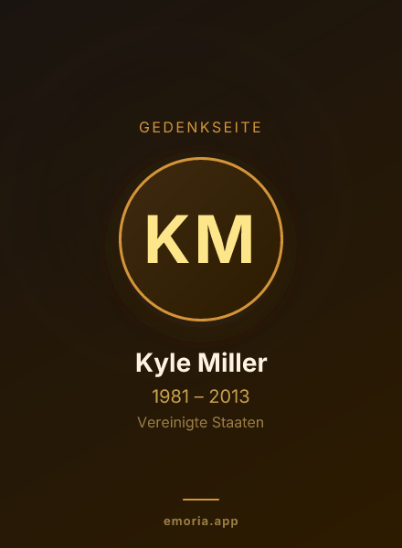 Gedenkportrait von Kyle Miller