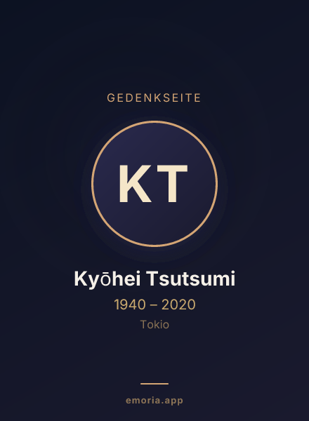 Gedenkportrait von Kyōhei Tsutsumi