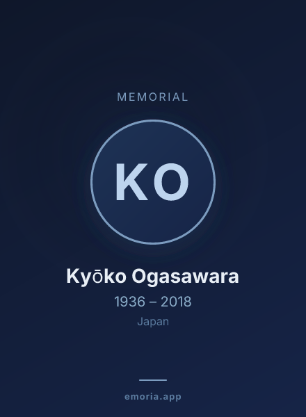 Memorial portrait of Kyōko Ogasawara