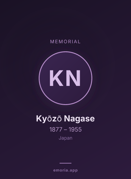 Memorial portrait of Kyōzō Nagase