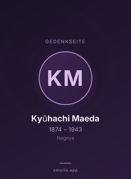 Gedenkportrait von Kyūhachi Maeda