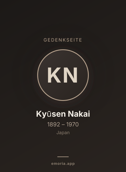 Gedenkportrait von Kyūsen Nakai
