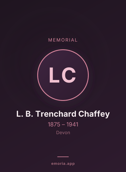 Memorial portrait of L. B. Trenchard Chaffey