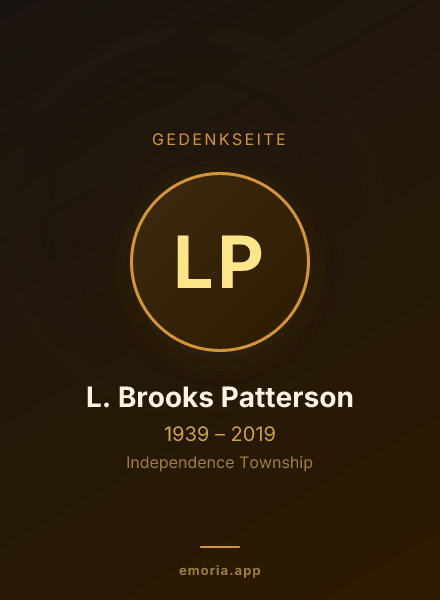Gedenkportrait von L. Brooks Patterson