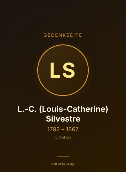 Gedenkportrait von L.-C. (Louis-Catherine) Silvestre