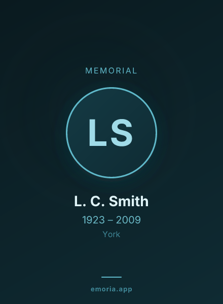 Memorial portrait of L. C. Smith