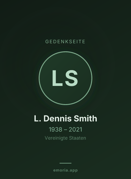 Gedenkportrait von L. Dennis Smith