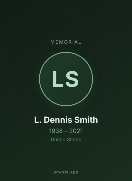 Memorial portrait of L. Dennis Smith