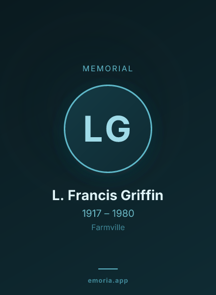Memorial portrait of L. Francis Griffin
