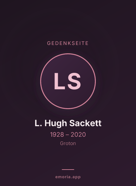 Gedenkportrait von L. Hugh Sackett